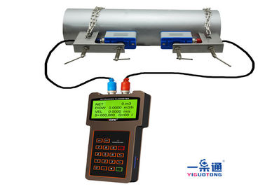 Compteur de débit ultrasonique portatif durable, matériel ultrasonique de logement d'ABS de mètre d'eau