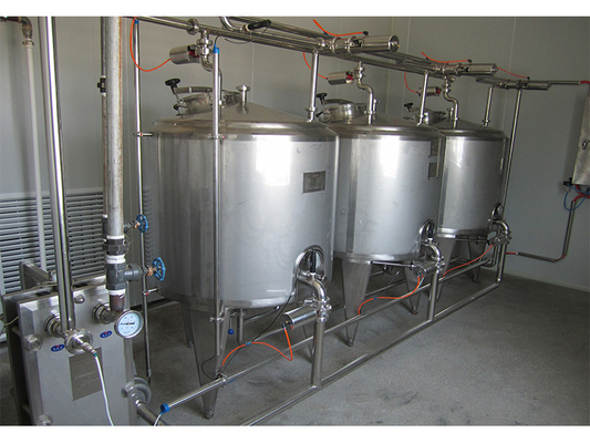 Système CIP personnalisé de haute qualité pour la ligne de transformation des fruits Machine propre en place SUS304/316 avec PLC