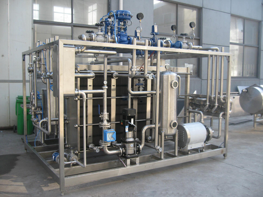 Stérilisateur de pasteurisation professionnel pour la ligne de transformation de liquide de lait/yaourt/œuf 500-20000l/h Pasteurisateur personnalisé SUS 304/316