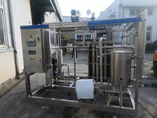 Fabrication de lait aromatisé personnalisé à haut coût Ligne de transformation complète de lait de banane / vanille Machine à lait avec PLC