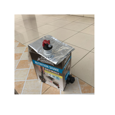 Sac transparent dans le costume aseptique de sacs de la boîte 3l pour le jus de vin de lait