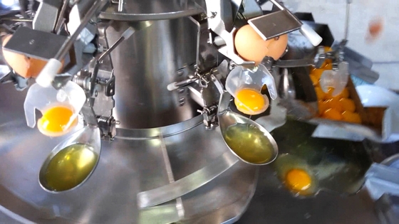 Machine à casser des œufs avec fonction de séparation de tasse pour le produit à base d'œufs pleins de jaunes blancs