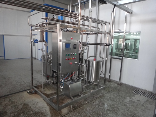 Machine de pasteurisation personnalisée de 500 à 2000 L/H avec stérilisateur PLC de 500 à 2000 L/H pour la ligne de traitement de pommes/oranges/noix de coco SUS304/316