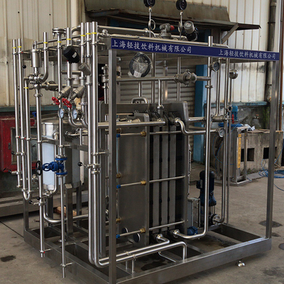 Pasteuriseur personnalisé 0,5-20T/H pour la ligne de traitement du jus d'orange/pomme/noix de coco Machine de pasteurisation avec SUS304/316