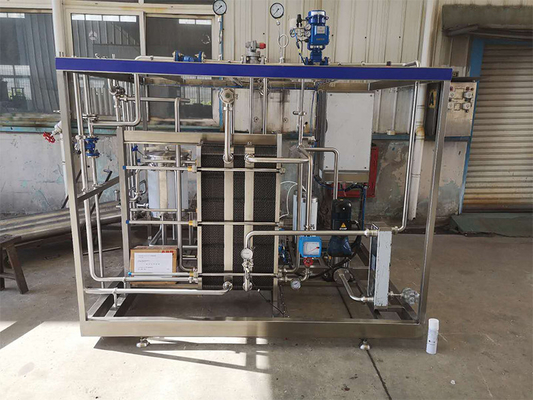 Pasteuriseur personnalisé 0,5-20T/H pour la ligne de traitement du jus d'orange/pomme/noix de coco Machine de pasteurisation avec SUS304/316