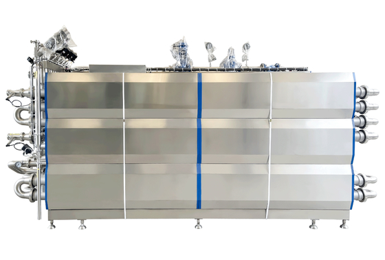 SUS304/316 stérilisateur UHT pour la ligne de traitement liquide de lait/yaourt/œuf UHT machine de stérilisation avec stérilisateur tubulaire PLC