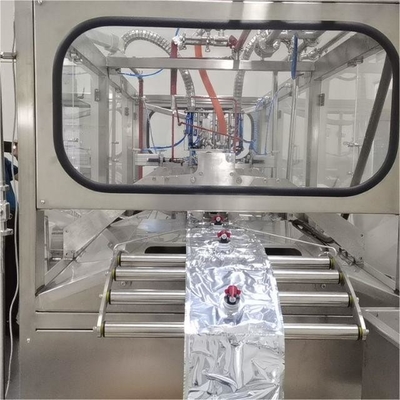 Machine de remplissage BIB aseptique entièrement automatique pour 1-25L sacs continus en boîte remplisseur de jus d'orange / de mangue / d'ananas avec PLC