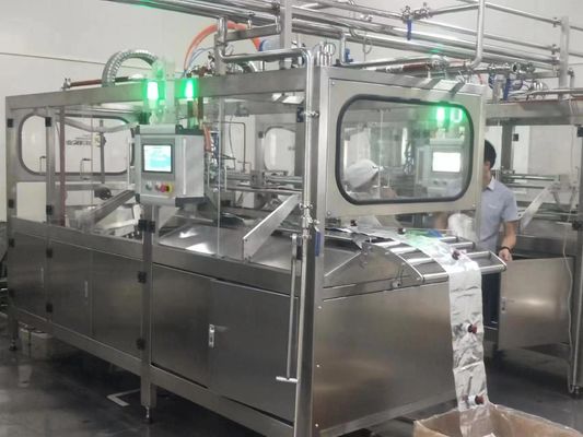 Machine automatique de remplissage de sacs aseptiques à double tête 1-220L SUS304 pour emballage de purée de jus de lait
