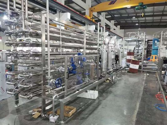 Machine de stérilisation UHT de boisson de lait de l'acier inoxydable SUS304 avec le contrôle de PLC