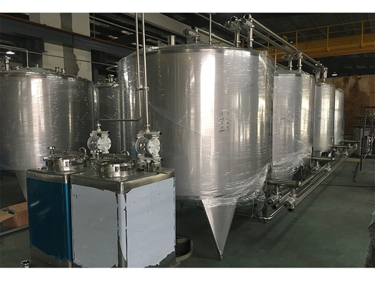 Système CIP personnalisé de haute qualité pour la ligne de transformation des fruits Machine propre en place SUS304/316 avec PLC