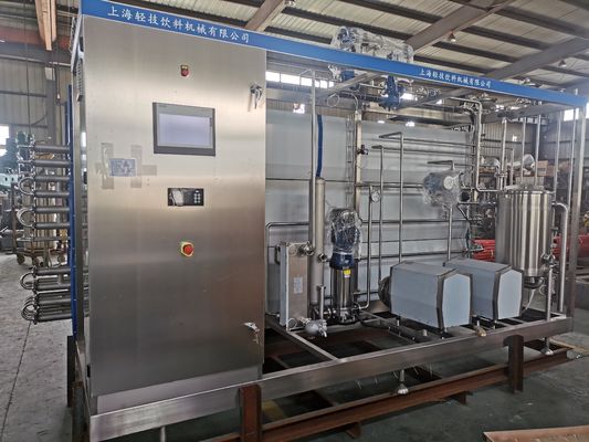 Nouvelle machine de stérilisation pasteurisatrice UHT tubulaire automatique pour purée de fruits, équipement industriel Mike, avec 1 an de garantie PLC